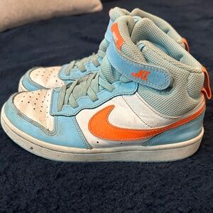 Nike Kids Sneakers - Light Blue and Orange